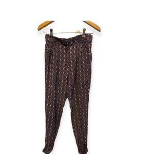 Hollister Women's Tribal Print Stretch Waist Jogger Pants Small
